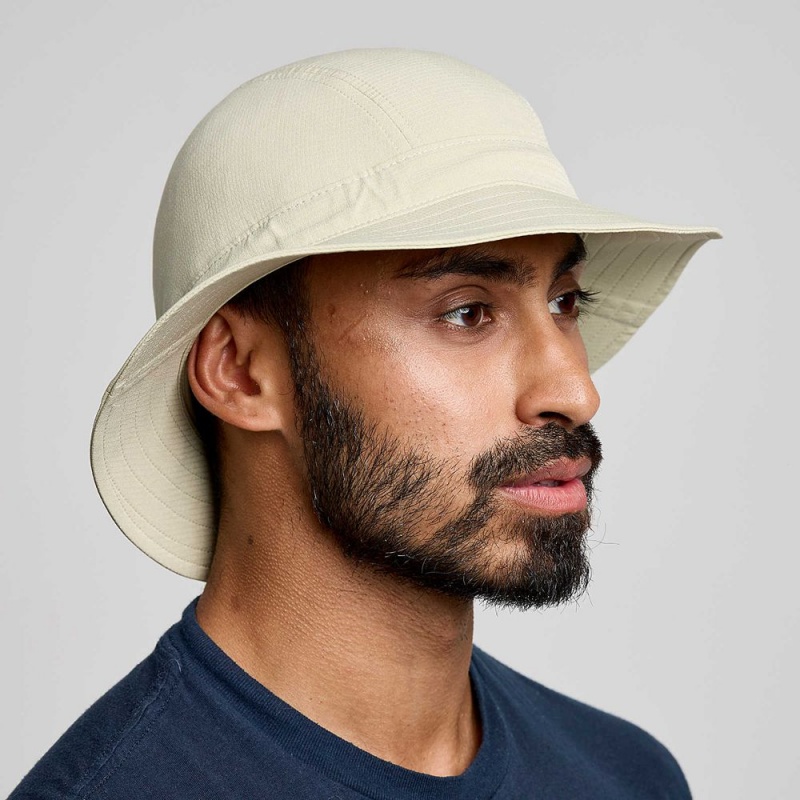 Saucony Peregrine Bucket Hat Stone | 417508-QLI