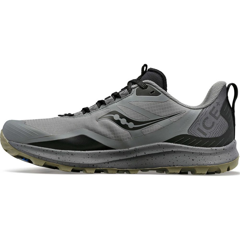 Saucony Peregrine Ice+ 3 Gravel/Black | 503976-BSR