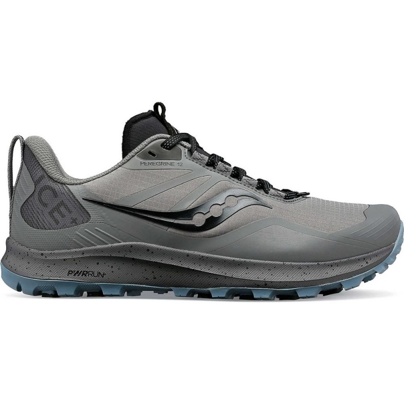 Saucony Peregrine Ice+ 3 Gravel/Black | 850674-DEW