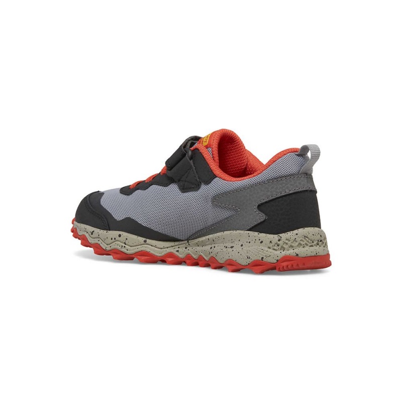 Saucony Peregrine Kdz A/C Sneaker Grey/Red/Yellow | 425193-GXZ