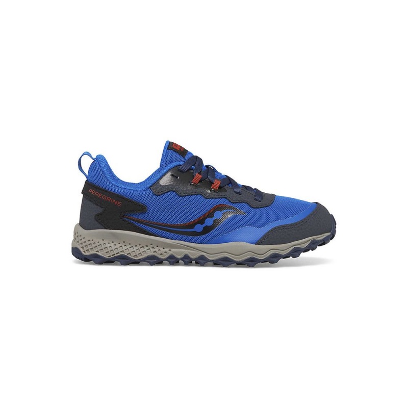 Saucony Peregrine Kdz Sneaker Blue/Black | 163928-ILR