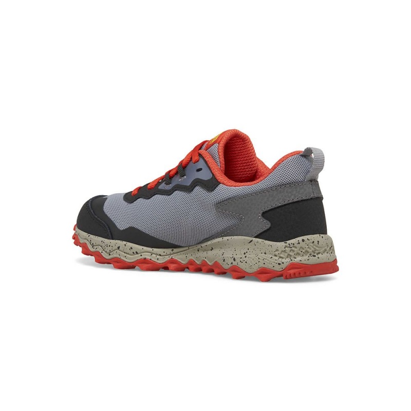 Saucony Peregrine Kdz Sneaker Grey/Red/Yellow | 265197-ETV