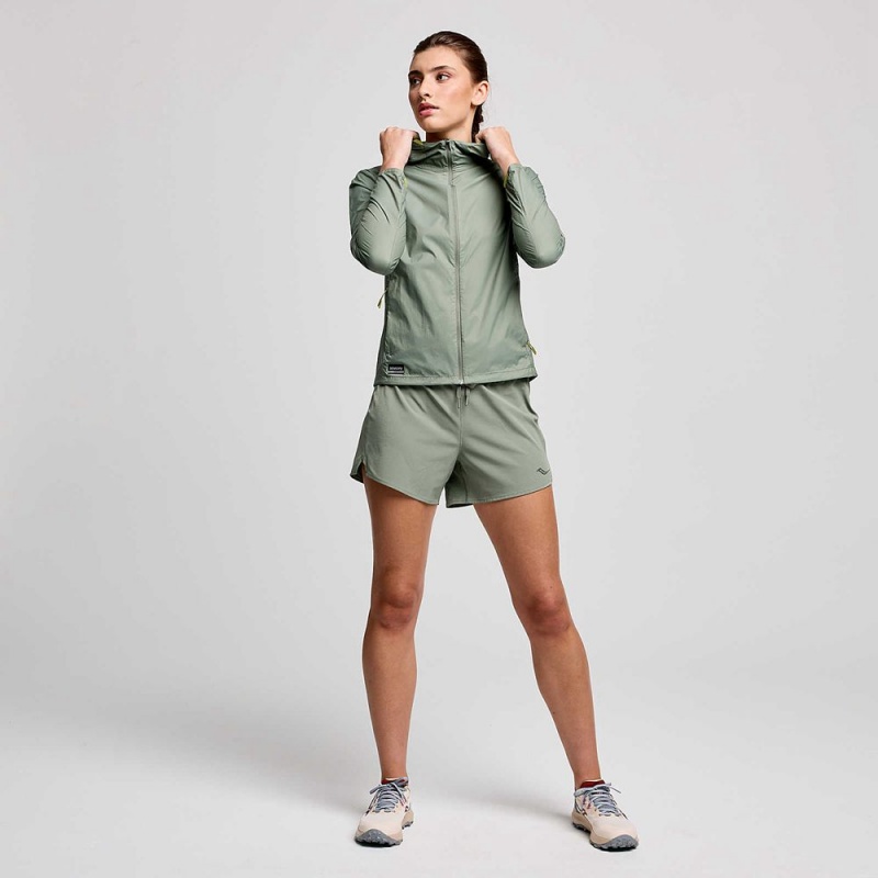 Saucony Peregrine Packaway Jacket Bough | 913065-AGK