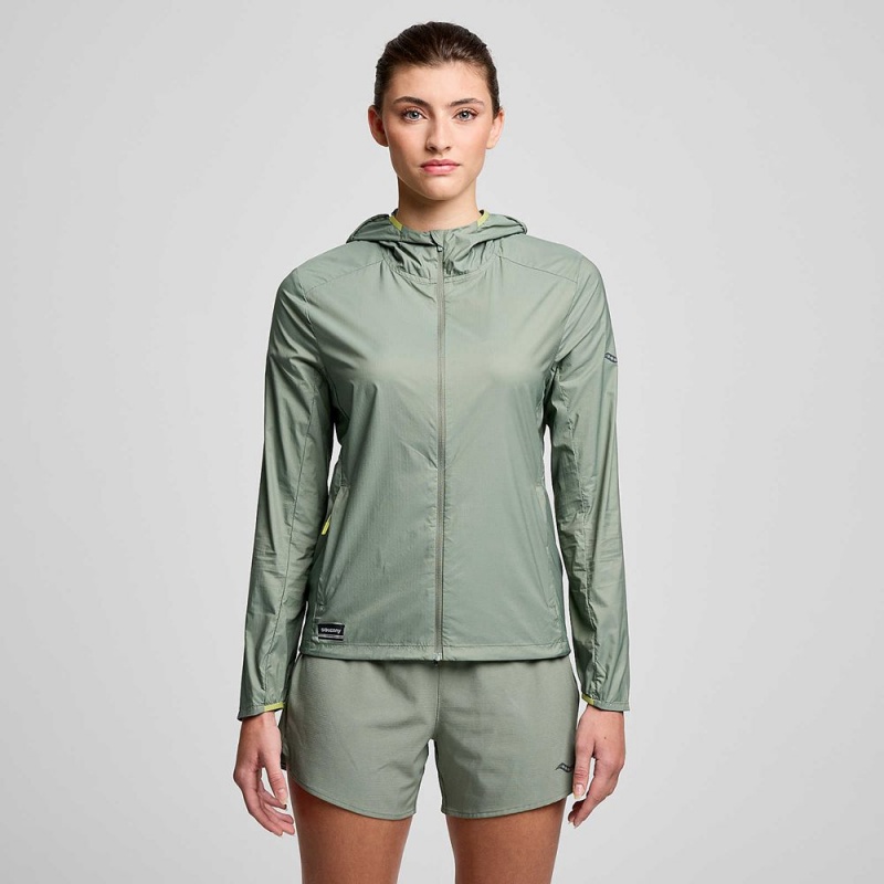 Saucony Peregrine Packaway Jacket Bough | 913065-AGK