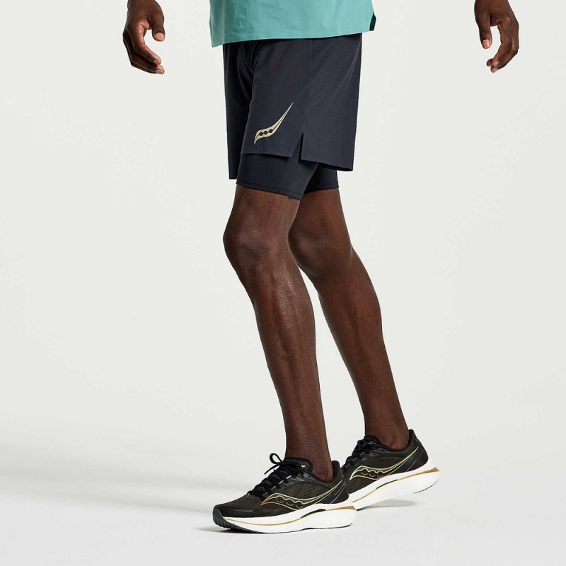 Saucony Pinnacle 2-In-1 Short Black | 930482-YRW