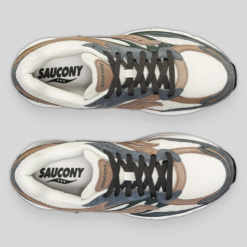 Saucony Progrid Omni 9 Premium Cream/Green | 827936-XWD