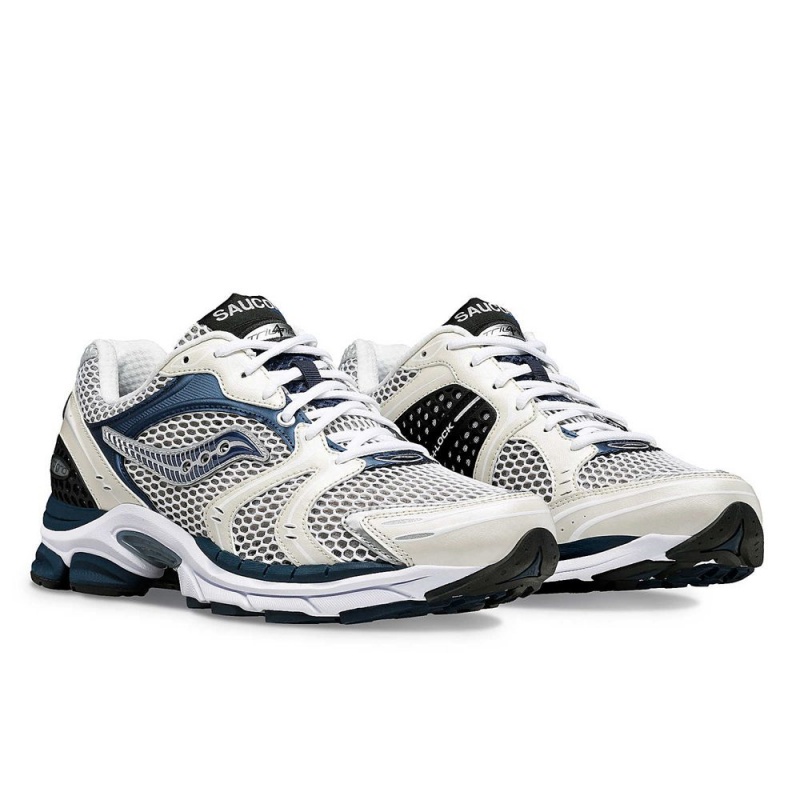 Saucony Progrid Triumph 4 White/Navy | 087315-JFN