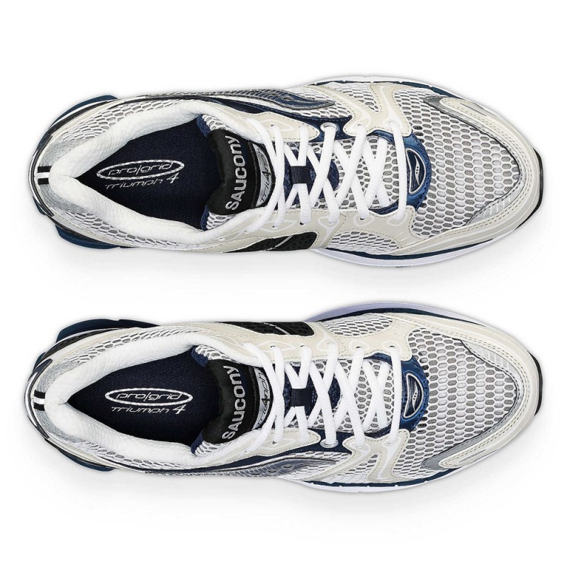 Saucony Progrid Triumph 4 White/Navy | 367815-YKW