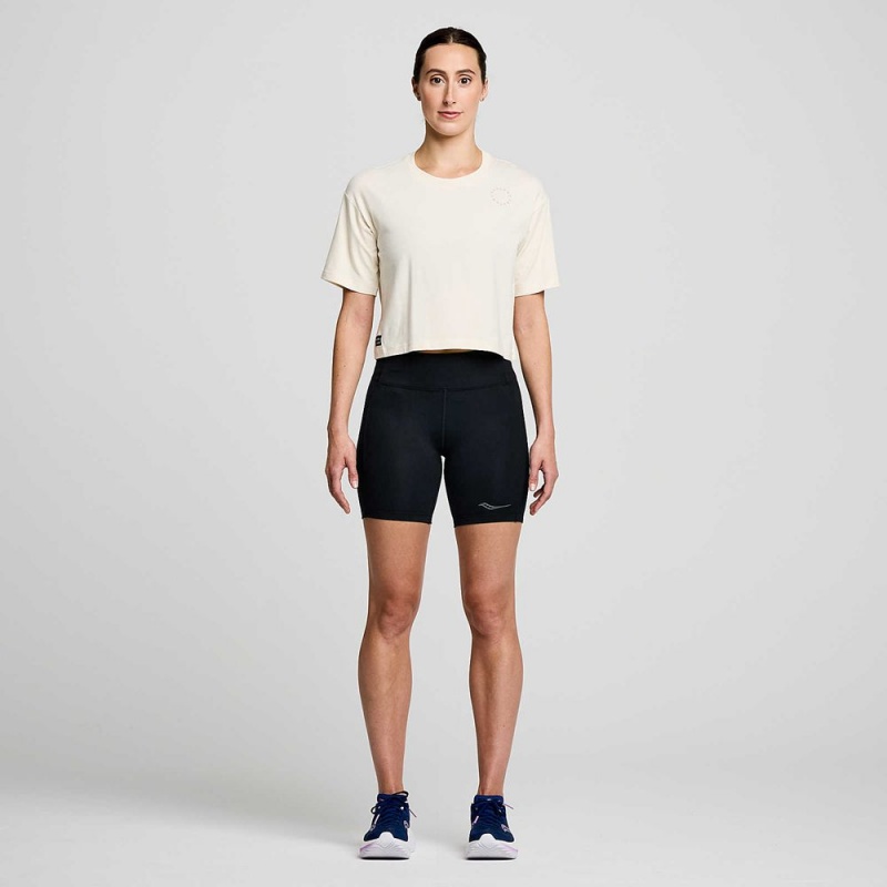 Saucony Recovery Boxy Tee Linen Graphic | 465183-TVD