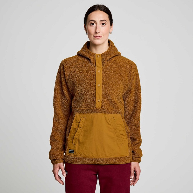 Saucony Recovery Sherpa Pullover Bronze | 413579-LPX