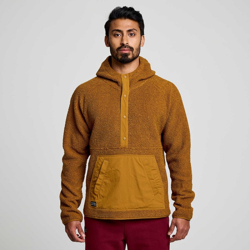 Saucony Recovery Sherpa Pullover Bronze | 413579-LPX