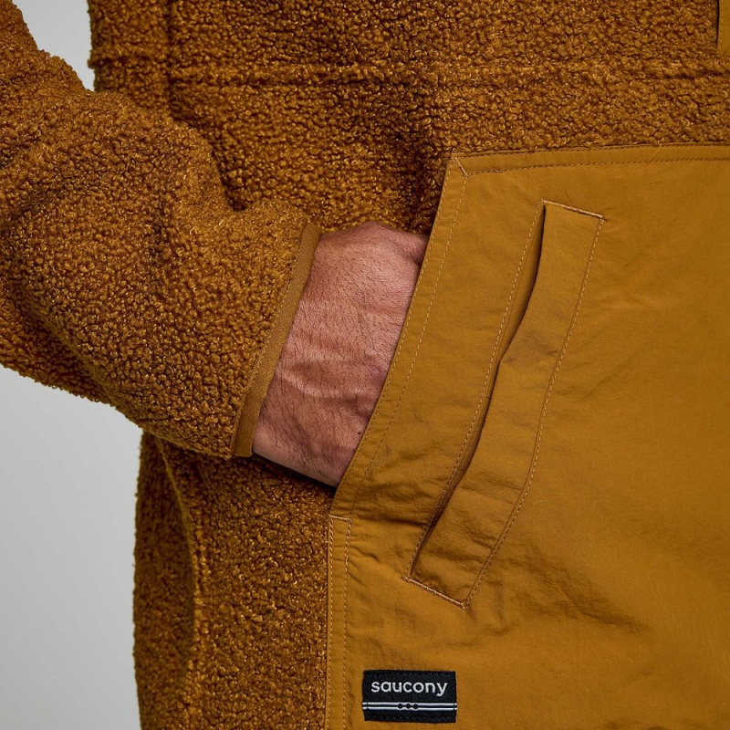 Saucony Recovery Sherpa Pullover Bronze | 413579-LPX