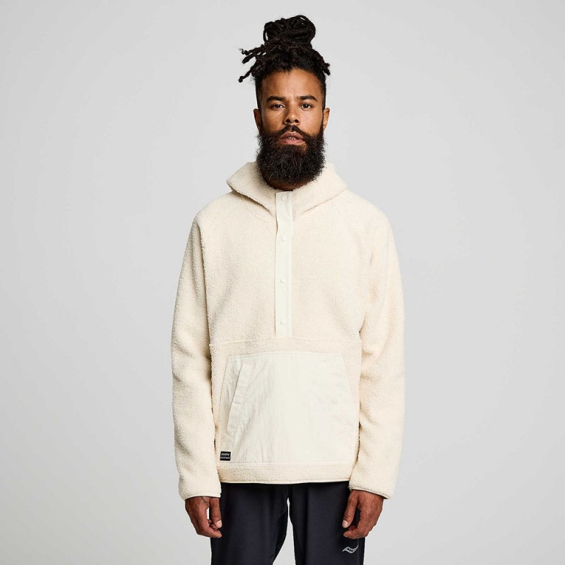 Saucony Recovery Sherpa Pullover Linen | 596018-SDP