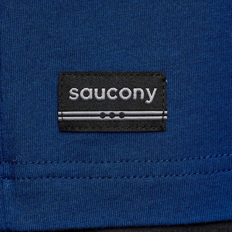 Saucony Recovery Short Sleeve Indigo Graphic | 386175-GBT