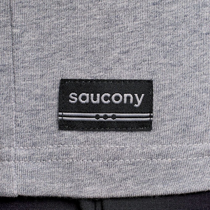 Saucony Recovery Short Sleeve Light Grey Heather Graphic | 695147-UQZ