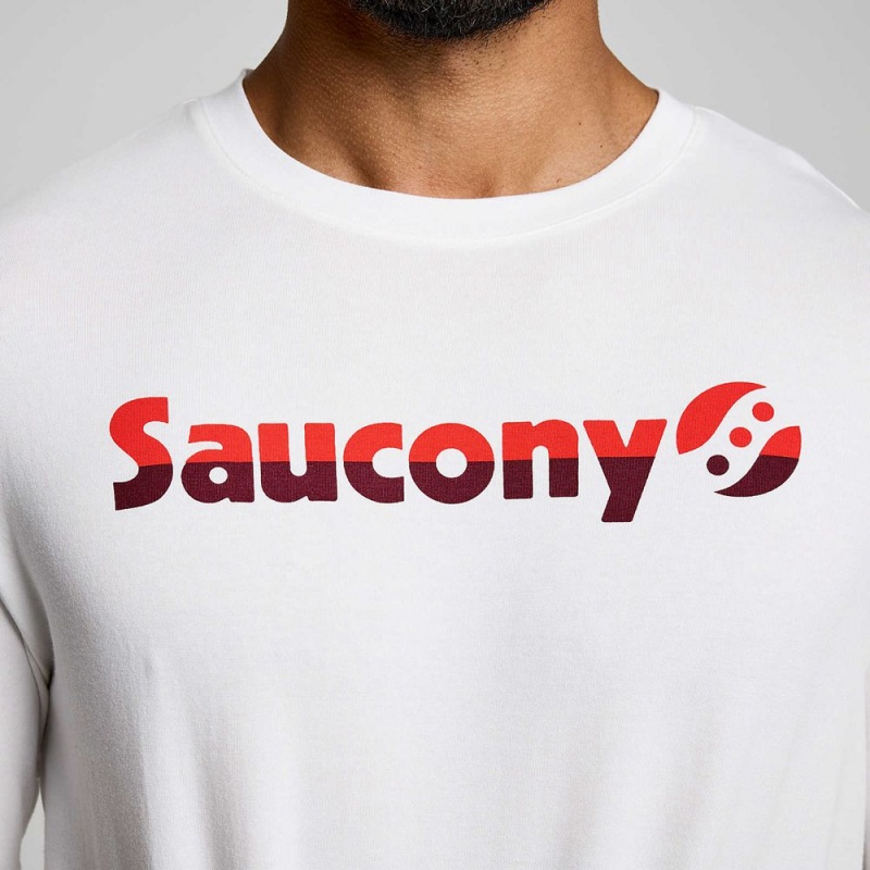 Saucony Recovery Short Sleeve White Graphic | 457012-ZFA