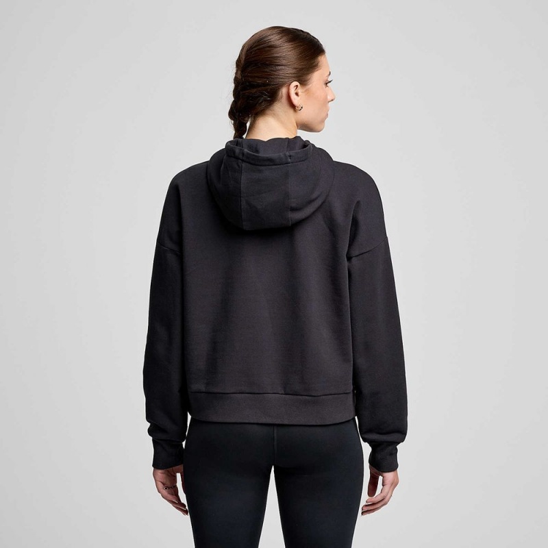 Saucony Recovery Zip Hoody Black | 457219-JFK