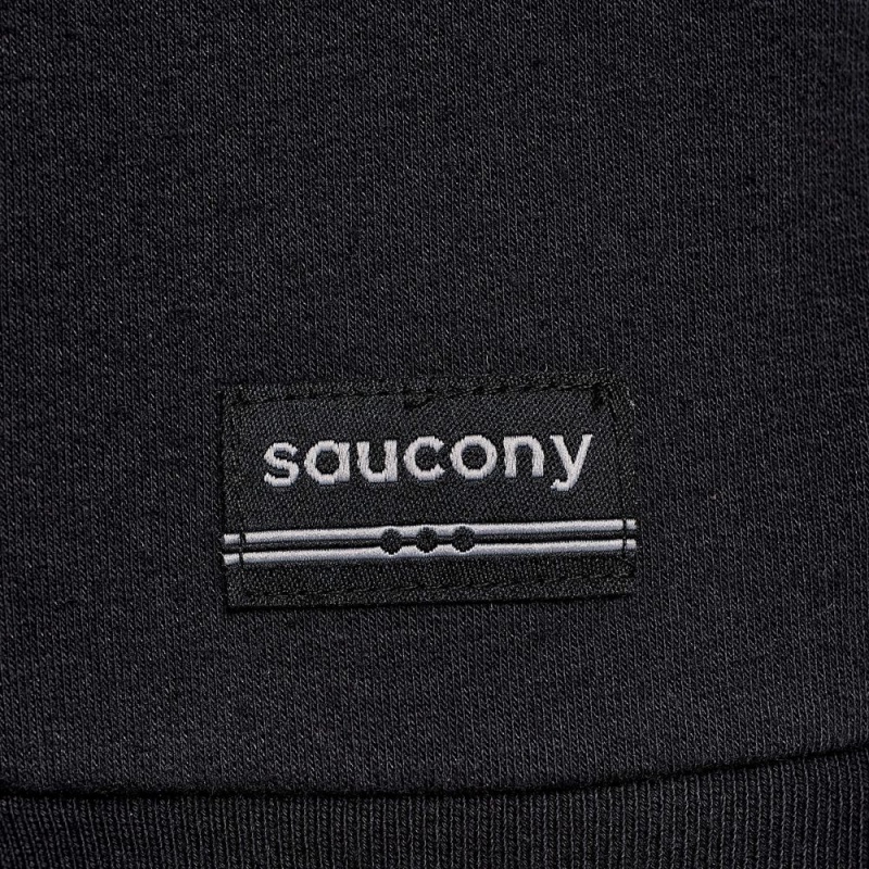 Saucony Recovery Zip Tunic Black Graphic | 821069-LVH