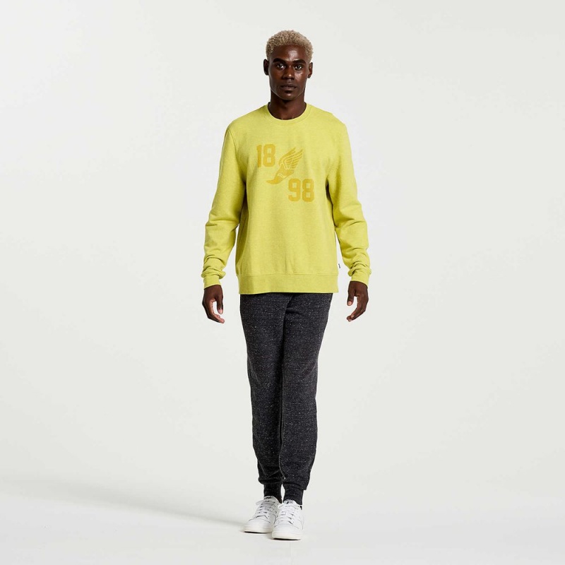 Saucony Rested Crewneck Arroyo Heather Graphic | 734802-OAH