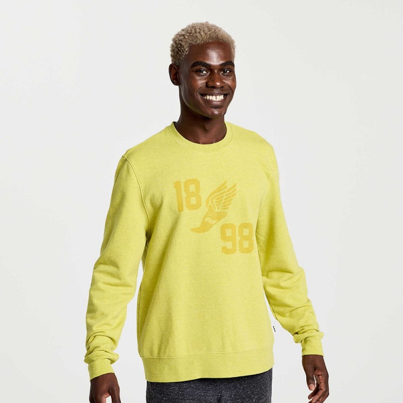 Saucony Rested Crewneck Arroyo Heather Graphic | 734802-OAH