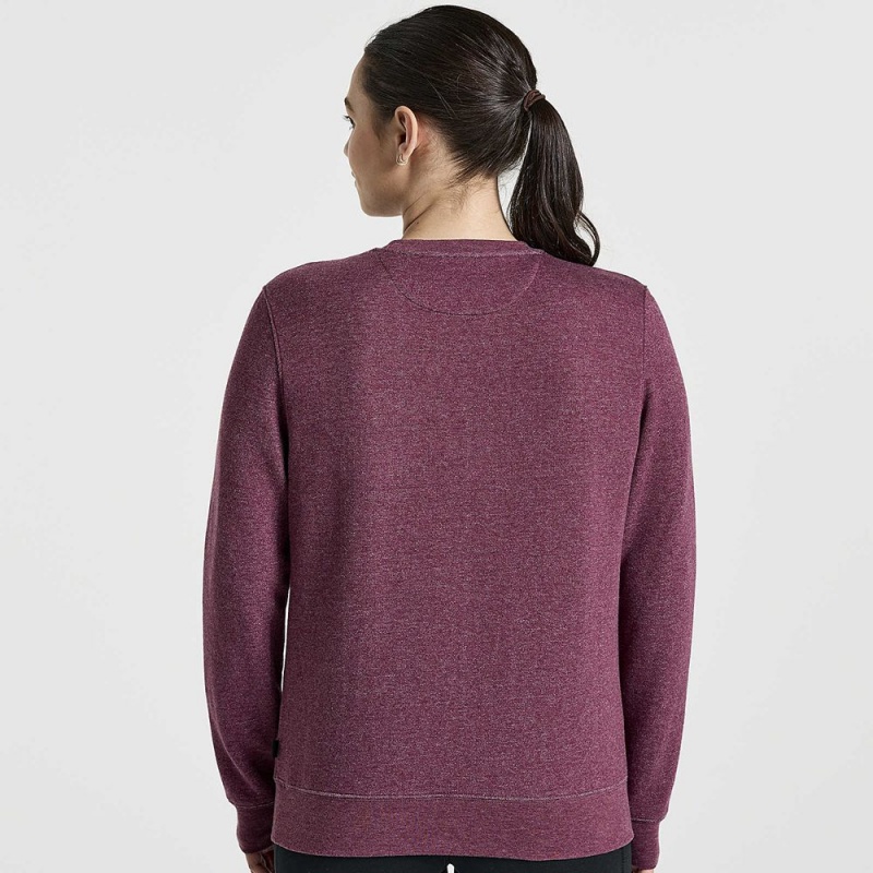 Saucony Rested Crewneck Stone Heather | 578304-WTZ