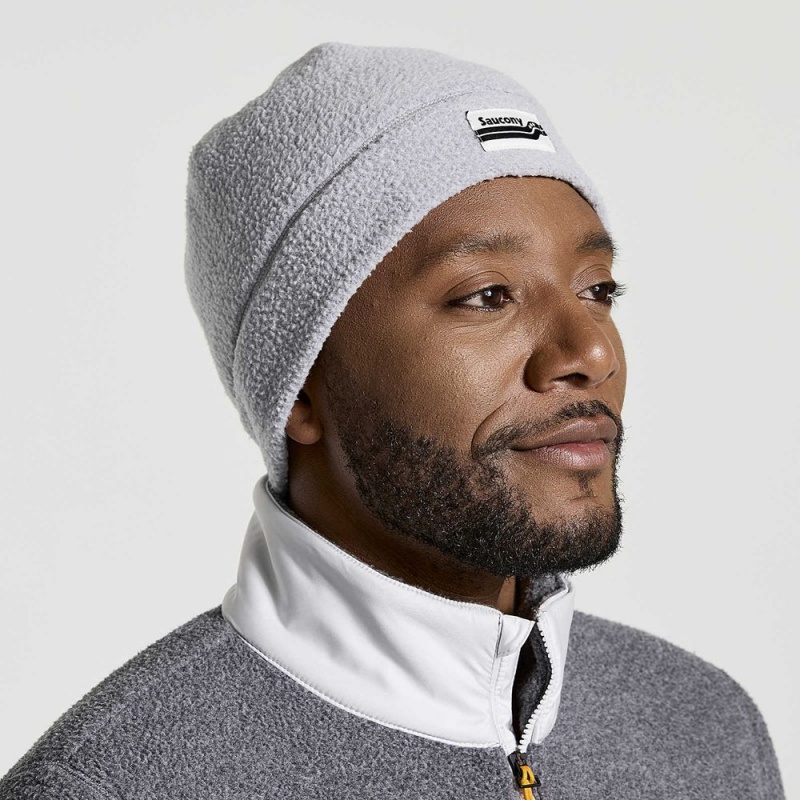 Saucony Rested Sherpa Beanie Light Grey Heather | 527943-HWX