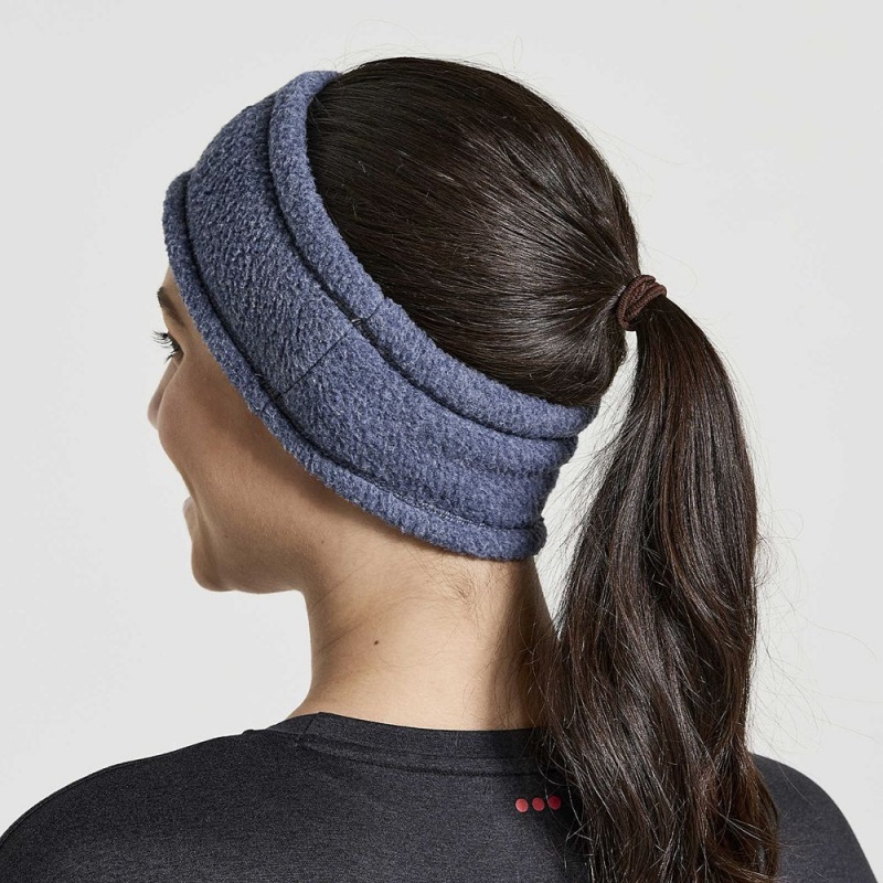 Saucony Rested Sherpa Headband Sodalite Heather | 326815-UQH