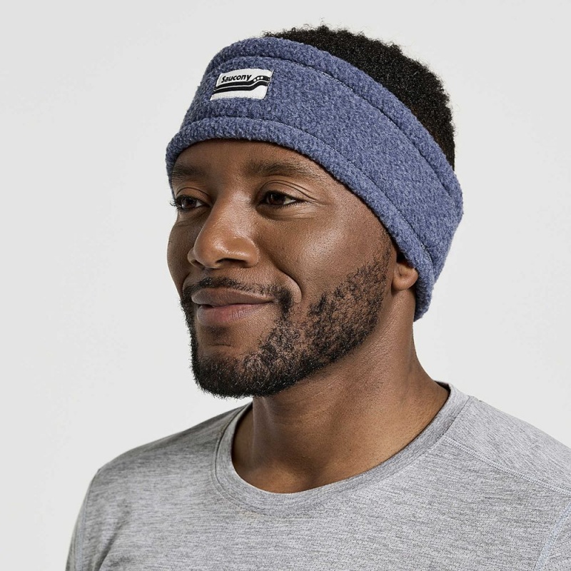 Saucony Rested Sherpa Headband Sodalite Heather | 326815-UQH