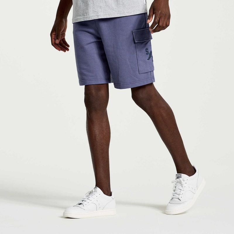 Saucony Rested Sweat Short Horizon Heather Graphic | 591634-DME