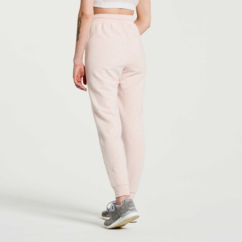 Saucony Rested Sweatpant Sepia Rose Heather | 831962-ZJP