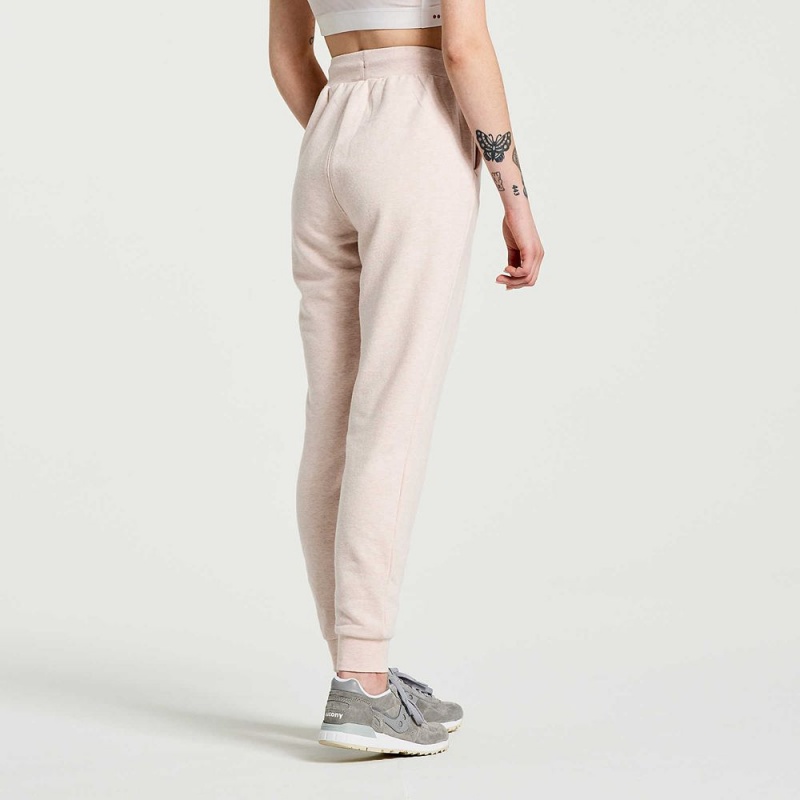 Saucony Rested Sweatpant Sepia Rose Heather | 831962-ZJP