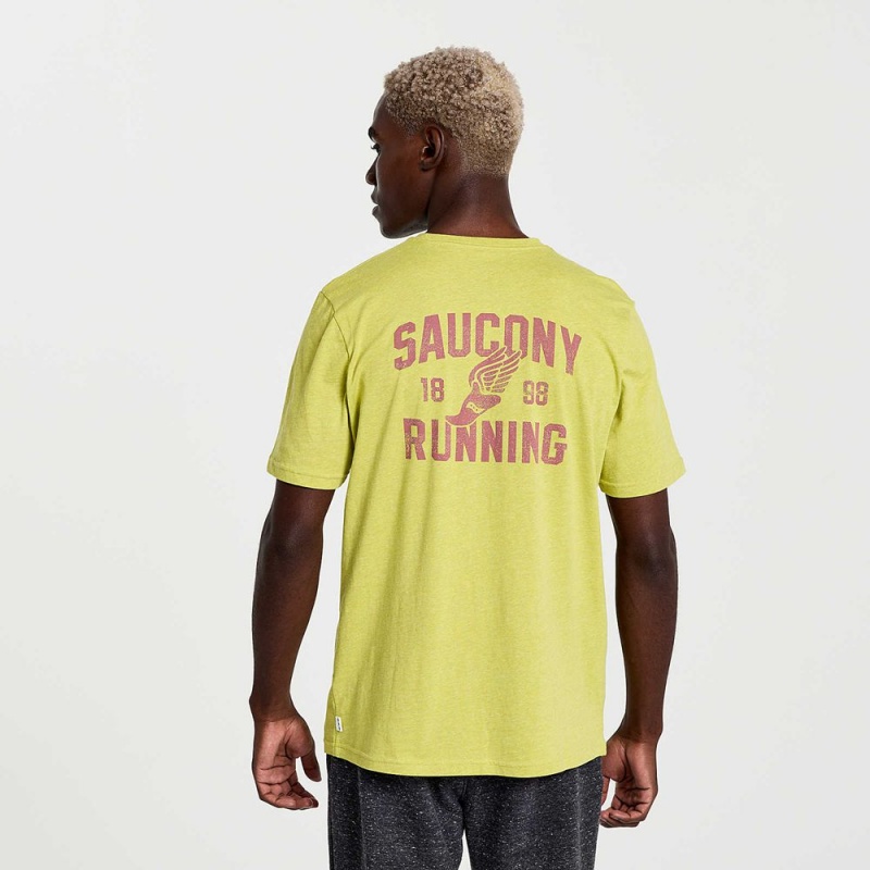 Saucony Rested T-Shirt Arroyo Heather Graphic | 174295-KMO