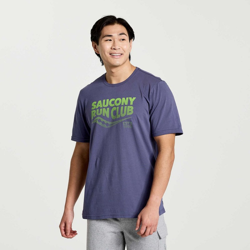 Saucony Rested T-Shirt Horizon Heather Graphic | 029516-TMZ