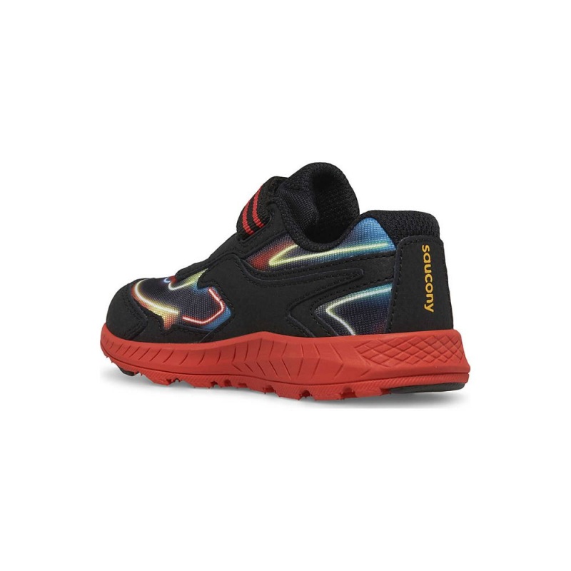 Saucony Ride 10 Jr. Sneaker Neon/Black/Red | 965134-EHL