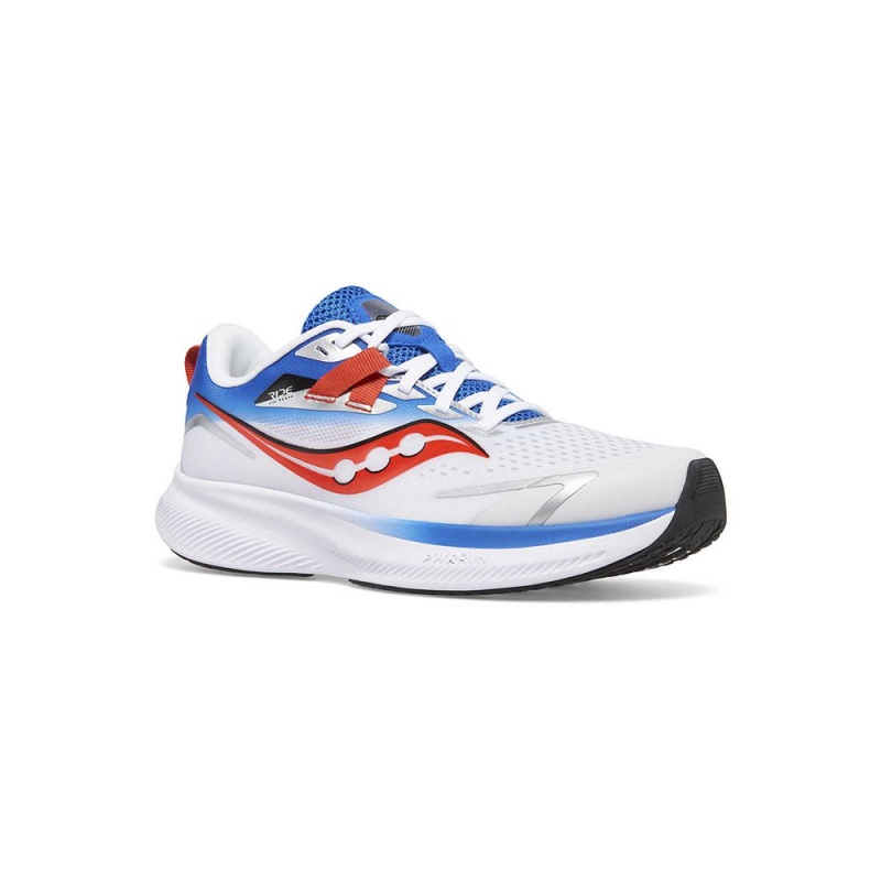 Saucony Ride 15 Sneaker Grey/Blue/Red | 718609-CJU