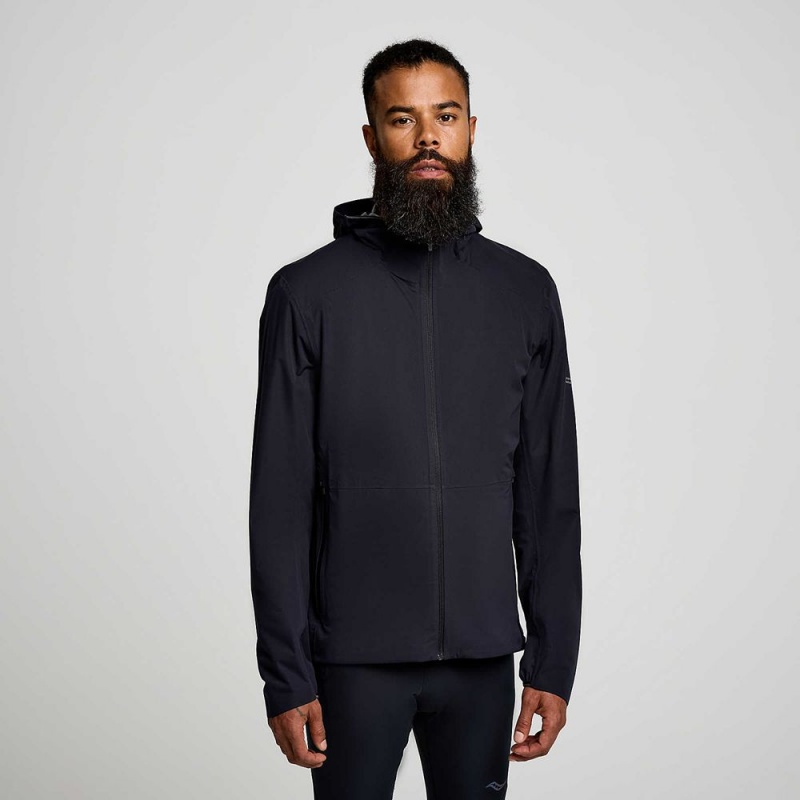 Saucony Runshield Jacket Black | 196270-UGV