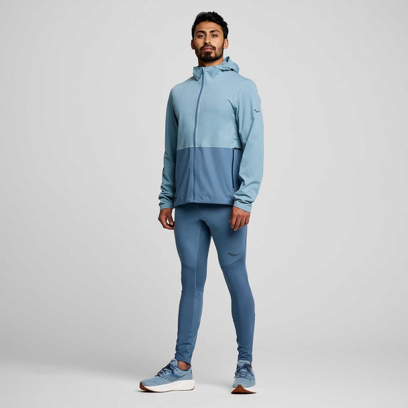 Saucony Runshield Jacket Smog | 248539-TFD