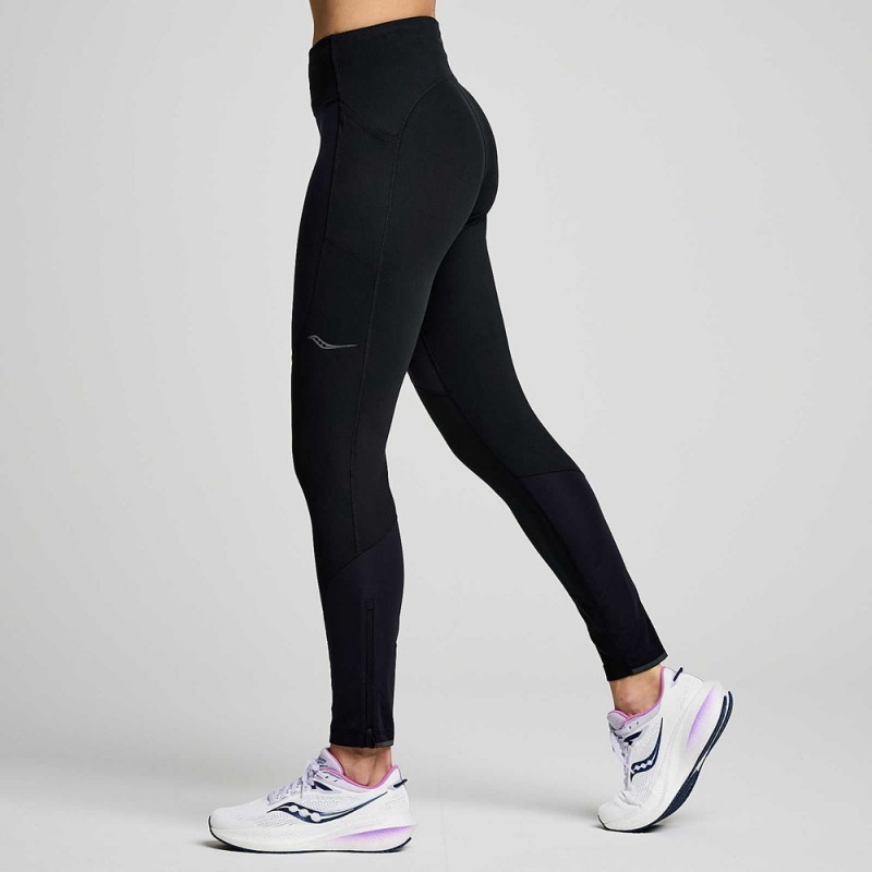 Saucony Runshield Tight Black | 653748-AFZ