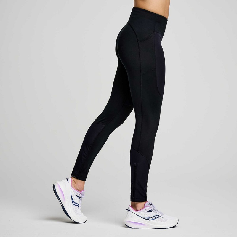 Saucony Runshield Tight Black | 653748-AFZ