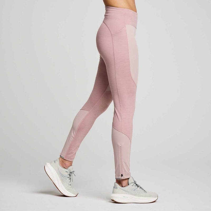 Saucony Runshield Tight Smoke Heather | 615984-OBQ