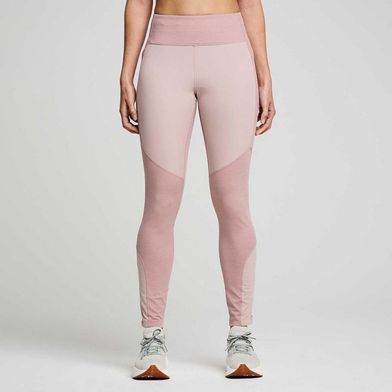 Saucony Runshield Tight Smoke Heather | 615984-OBQ