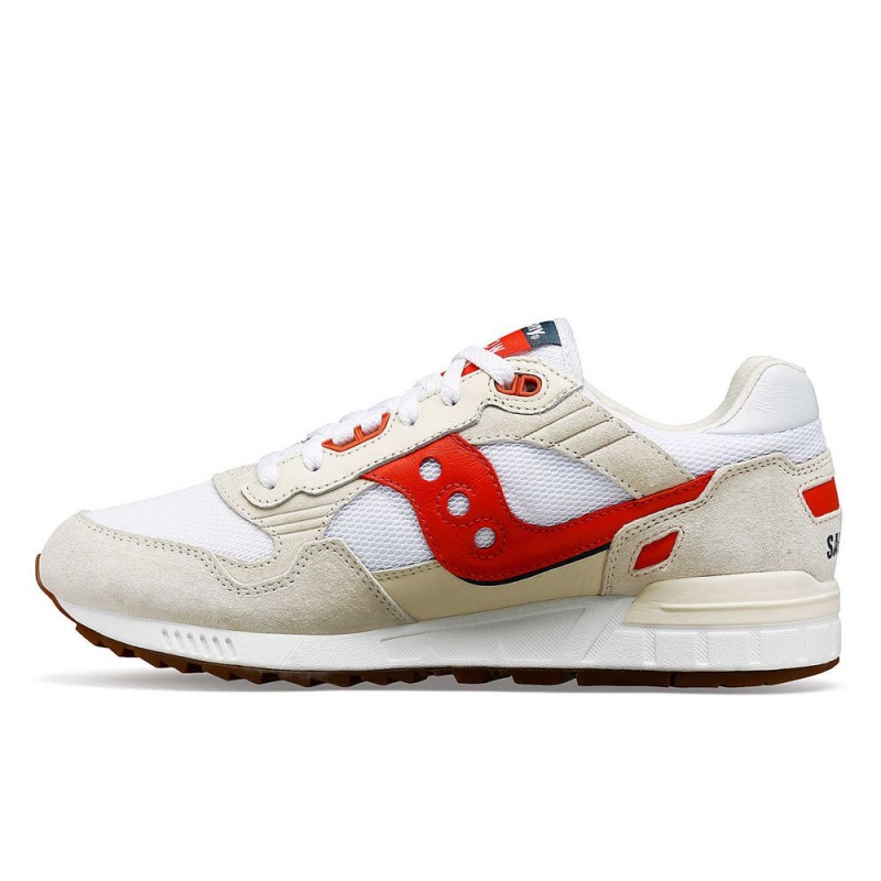 Saucony Shadow 5000 Premium Ivy Prep White/Red | 317954-SUK