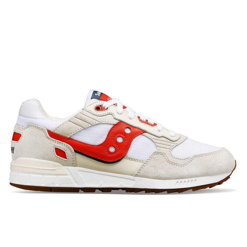 Saucony Shadow 5000 Premium Ivy Prep White/Red | 317954-SUK