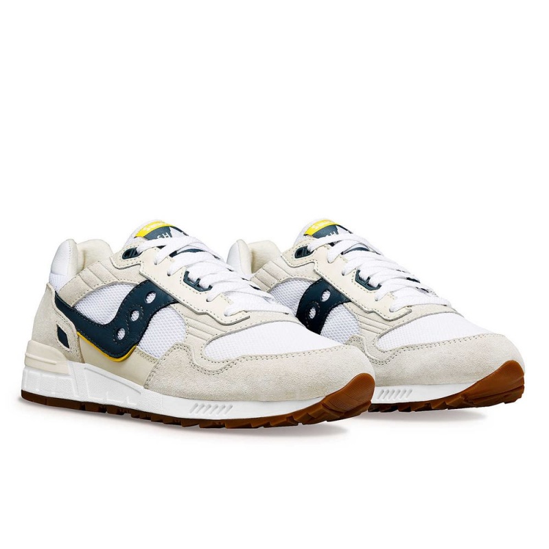 Saucony Shadow 5000 Premium Ivy Prep White/Navy | 873960-IAW