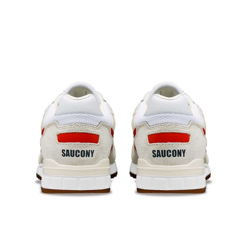 Saucony Shadow 5000 Premium Ivy Prep White/Red | 076394-YMV