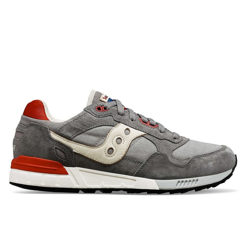 Saucony Shadow 5000 Stonewash Grey/Red | 129465-CSX