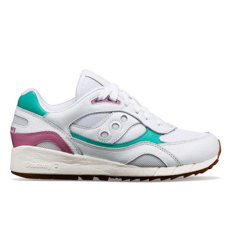 Saucony Shadow 6000 Premium White/Aqua | 768239-OHZ