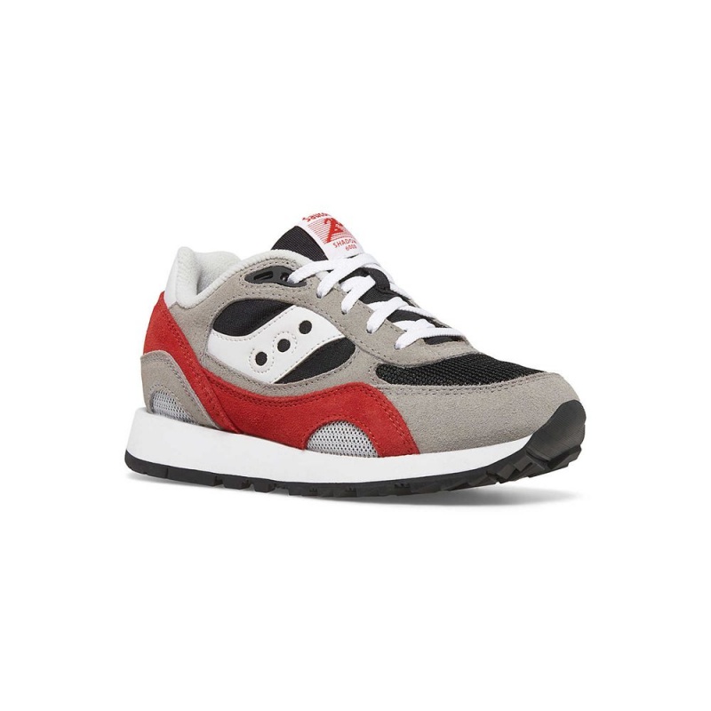 Saucony Shadow 6000 Sneaker Grey/Black/Red | 926587-ZMC