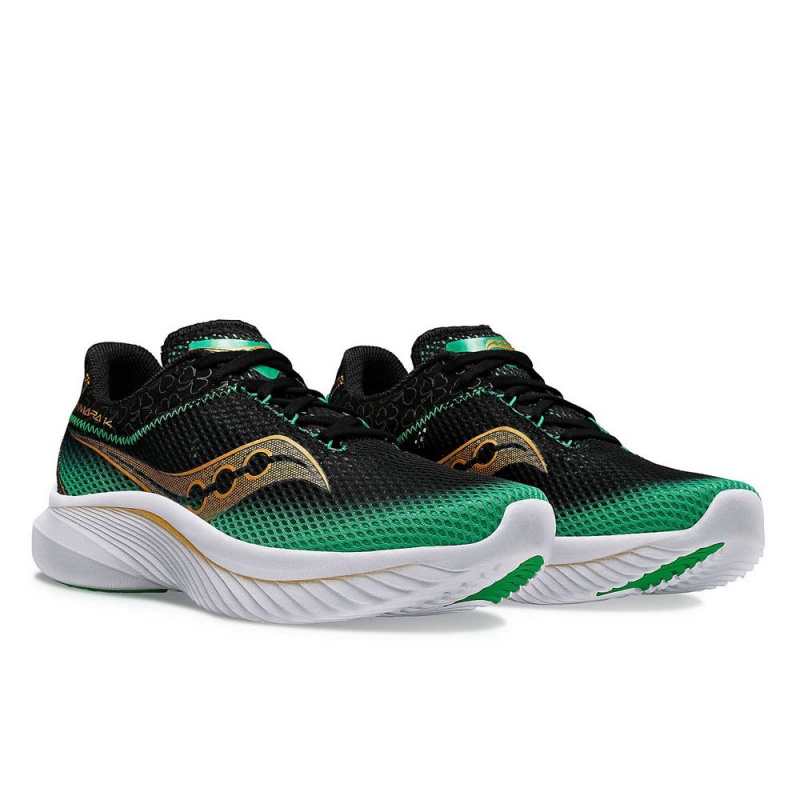 Saucony Shamrock Kinvara 14 Black/Green | 426075-LQM