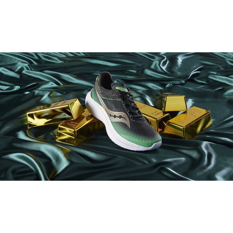 Saucony Shamrock Kinvara 14 Black/Green | 426075-LQM